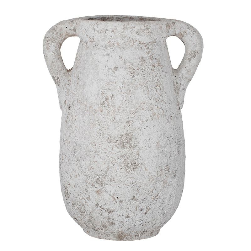 Rustic White Ceramic Pompeii Urn - 50cm x 70cm