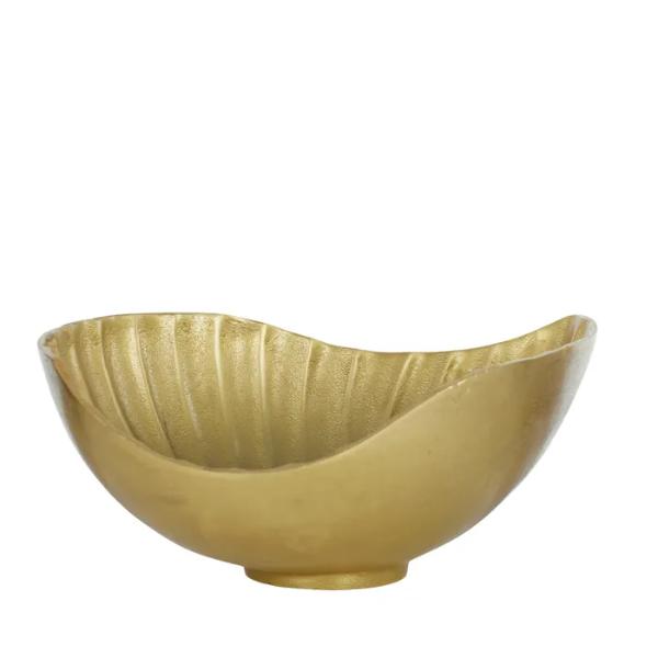 Gold Maris Metal Bowl - 30cm x 40cm x 14cm