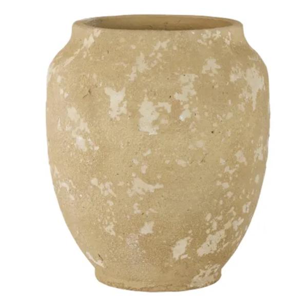 Thar Ochre Ceramic Vase - 32.5cm x 37cm
