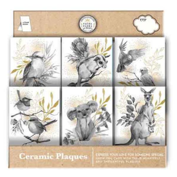 AUSTRALIAN FLORA AND FAUNA PLAQUE DISPLAY