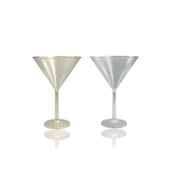 Jumbo Glitter Reusable Martini Glass - 739ml