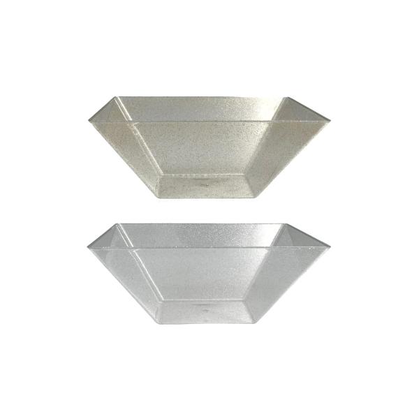 Square Glitter Reusable Tapered Bowl - 3.7L