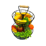 Load image into Gallery viewer, 2 Tier Black Fruit Bowl
