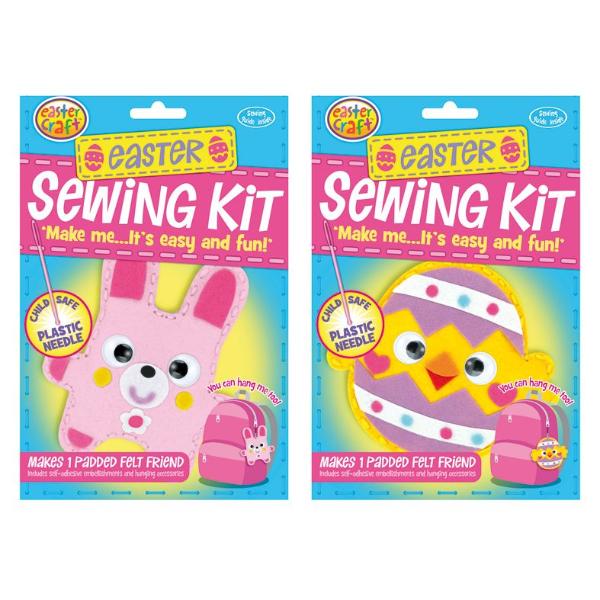 132 Pack Easter Felt Friend Sewing Kit