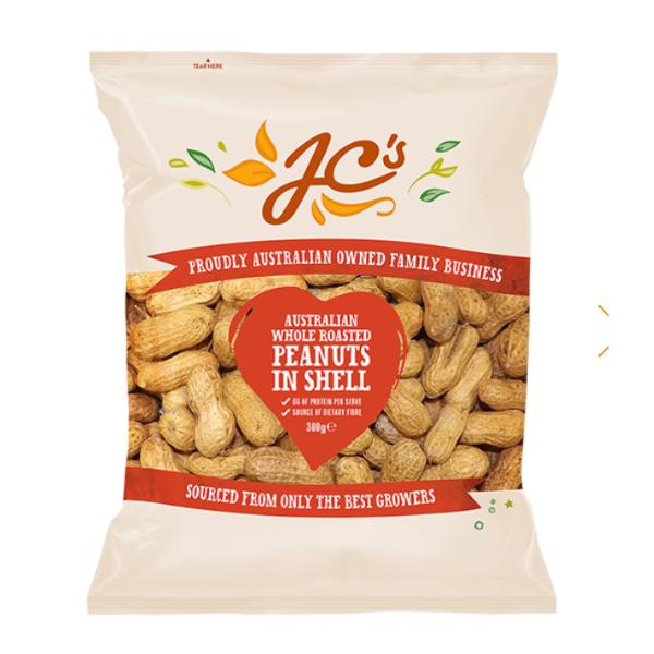 Australian Whole Roasted Peanuts In Shell - 300g