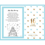 Load image into Gallery viewer, 16th Sweet Hearts Glass Photo Frame - 18cm x 19cm