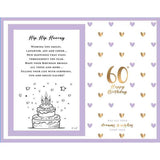 Load image into Gallery viewer, 60th Sweet Hearts Glass Photo Frame - 18cm x 19cm