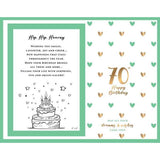Load image into Gallery viewer, 70th Sweet Hearts Glass Photo Frame - 18cm x 19cm