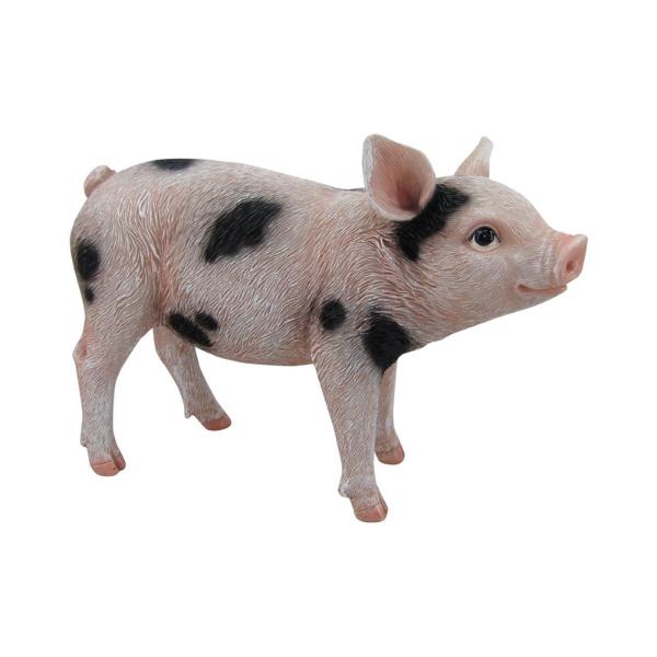 Standing Spotted Garden Pig - 20cm
