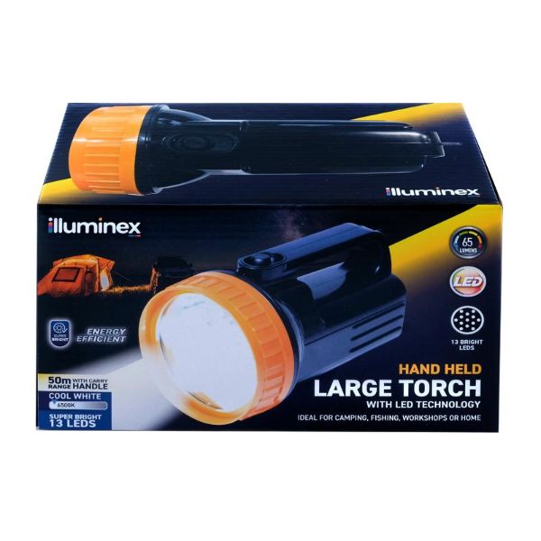 Illuminex Battery Operated LED Torch - 21cm x 11.8cm x 11.8cm