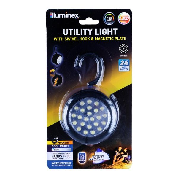 Illuminex Battery Operated Hanging Magnetic Utility Light
