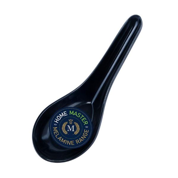 Melamine Black Soup Spoon