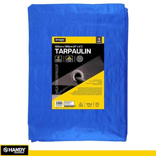 Blue 80gsm Tarpaulin - 120cm x 180cm