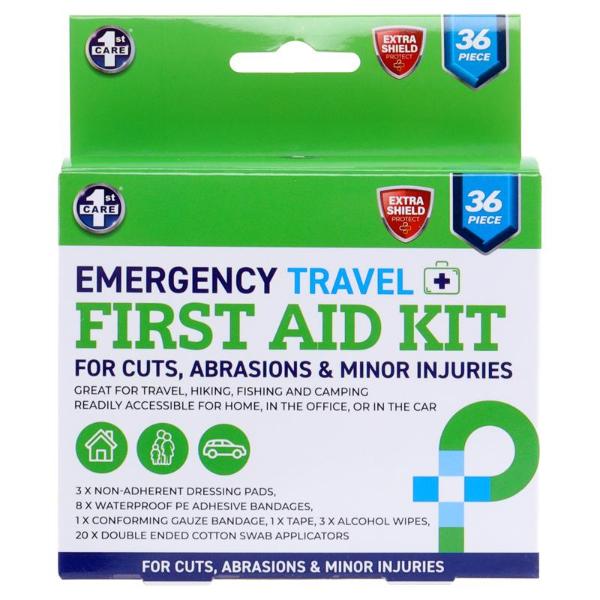 36 Pack Emergency Travel First Aid Kit