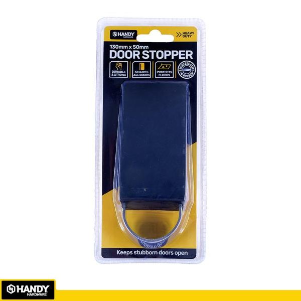 Stainless Steel & Rubber Commercial Grade Door Stopper - 13cm x 5cm