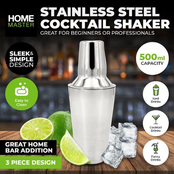 Cocktail Shaker - Stainless Steel - 500ml