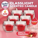 Load image into Gallery viewer, Candle Glasslight Scented 6.5cm Apple &amp; Cinnamon
