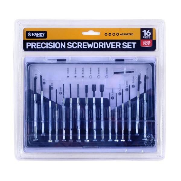 16 Pack Screwdriver Set Precision In Case