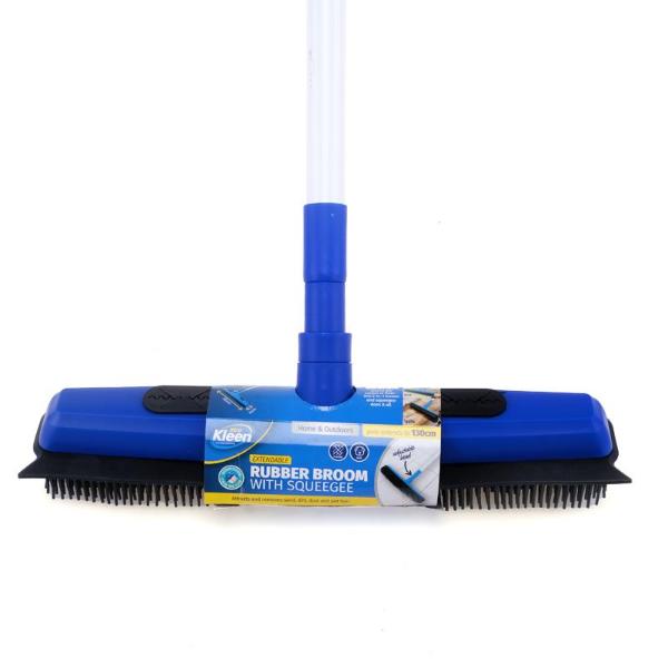 2 In 1 Squeegee With Rubber & Telescopic Extendable Handle