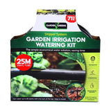 Load image into Gallery viewer, Micro Irrigation System Kit 70pc Black Includes: 23m Vinyl Pipe, Tap Adaptor, Drippers, Flow Valve, Connectors, Support Clips, Stakes & Clamps