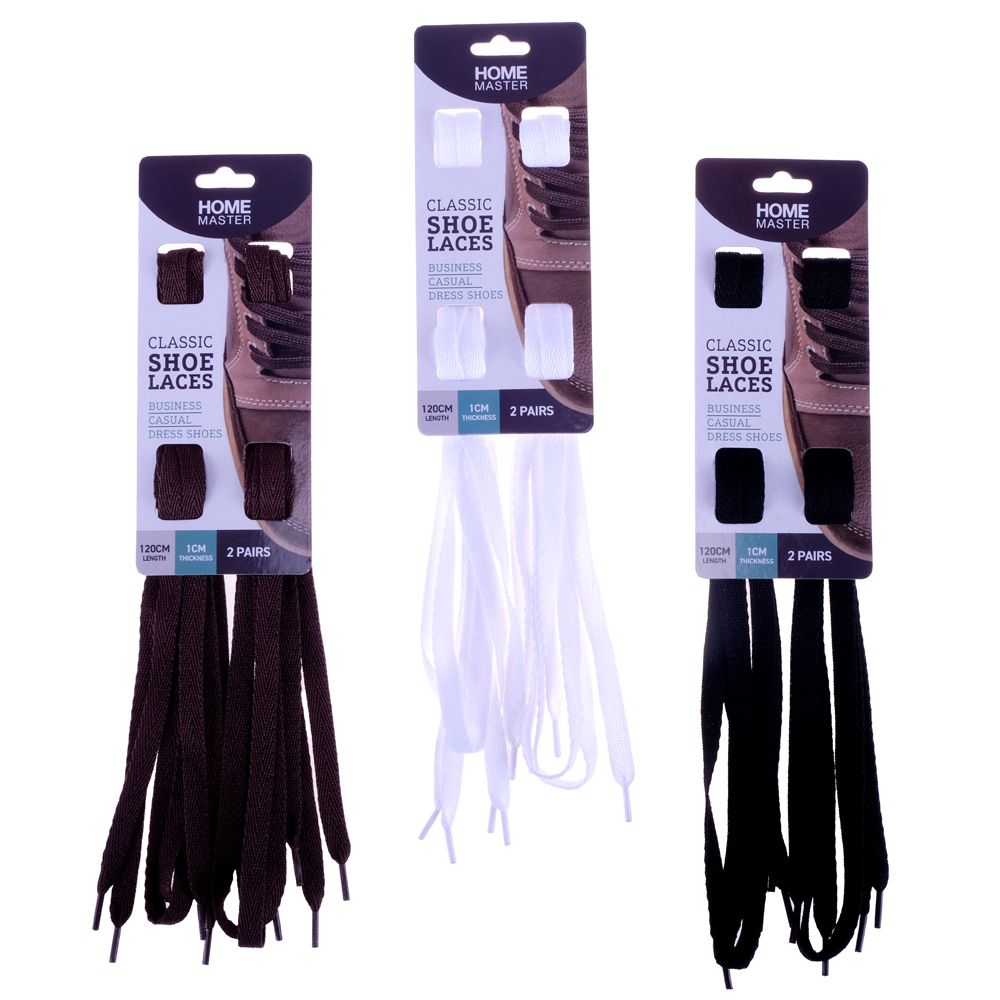 2 Pair Coloured Shoe Laces - 120cm