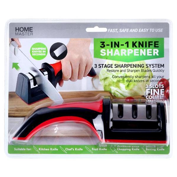 Kitchen Knife Sharpening Tool With 3 Slots
