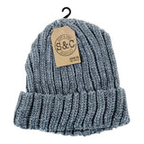 Load image into Gallery viewer, Mens Rolled Cuff Ribbed Beanie
