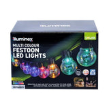Load image into Gallery viewer, 20 Pack Multi Coloured Iluminex Solar Festoon Lights
