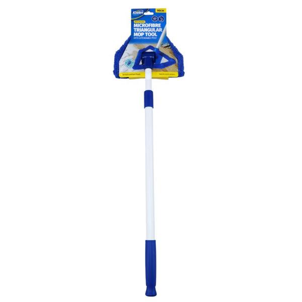 Microfibre Triangular Head Cleaning Tool With Extendable Pole - 55cm x 90cm