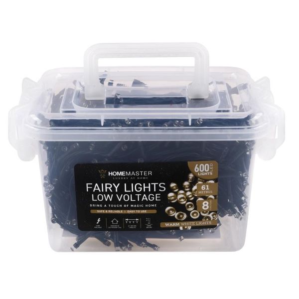 Warm White Low Voltage Led Fairy Lights - 61m