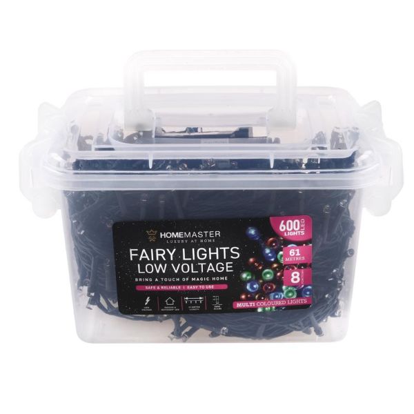Multicolour Low Voltage Led Fairy Lights - 61m