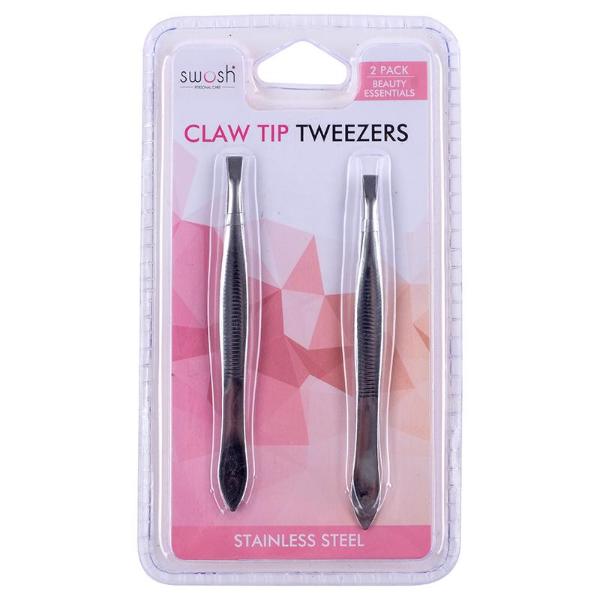 2 Pack Stainless Steel Claw Tip Tweezer - 8.5cm