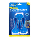 Load image into Gallery viewer, 3 Pack Scraper Window & Glass Razor With Protective Cap - 10cm x 3.6cm