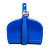 Load image into Gallery viewer, 2 Pack Blue Jumbo Heavy Dudy Dustpan & Brush Set - 33cm x 40cm