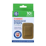 Load image into Gallery viewer, 10 Pack Fabric Flexible Bandage Strips - 7.6cm x 5.1cm
