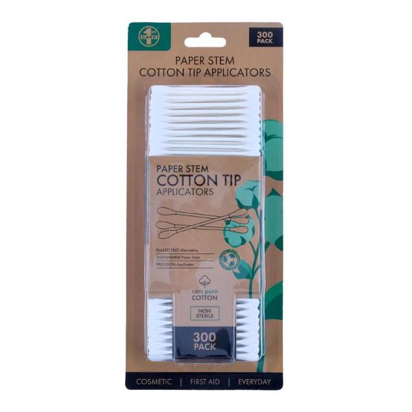 30 Pack Cotton Tip Applicator With Paper Stem - 7cm