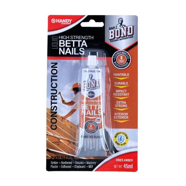 High Strength Dries Amber Glue Betta Nails - 45ml