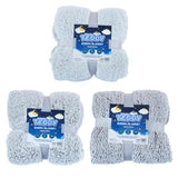 Load image into Gallery viewer, Two Tone Teddy Sherpa Blanket - 127cm x 152cm