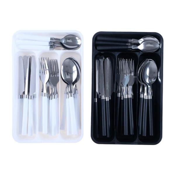 24 Pack Cutlery Set With Tray
