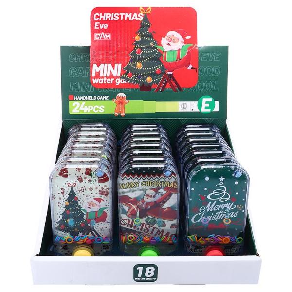 Assorted Christmas Hand Held Water Skill Game - 11cm x 6cm x 2cm