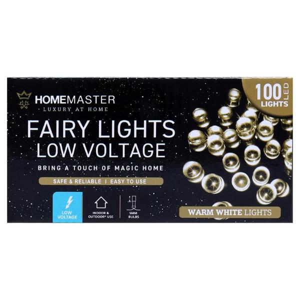 Warm White 8 Function Low Voltage 100 Led Fairy Light - 6.5cm