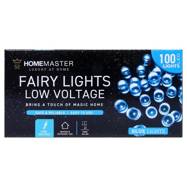 Blue 8 Function Low Voltage 100 Led Fairy Light - 6.5cm