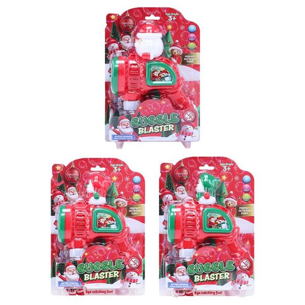 Christmas Battery Operated Toy Bubble Gun - 19cm x 17.5cm
