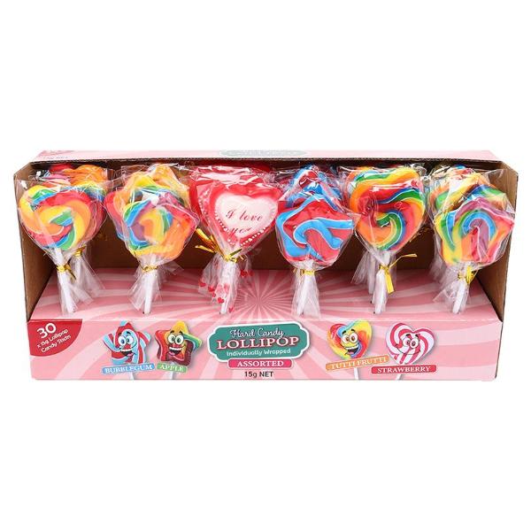 Assorted Tutti Fruitti Candy Lollipops - 15g