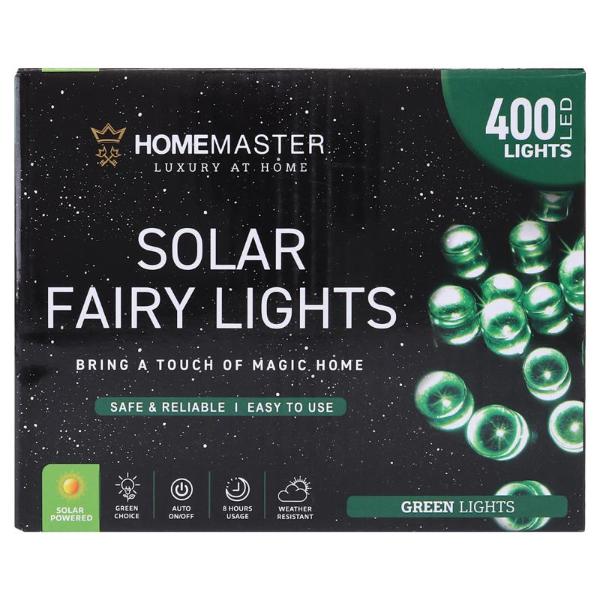 Green 2 Functions 400 Led Fairy Solar Light - 25.5m