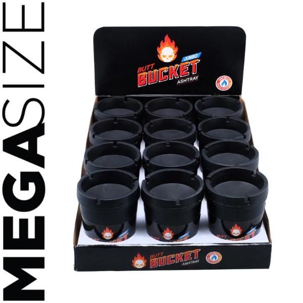 Butt Bucket Removable Lid Ashtray - 13cm x 10cm