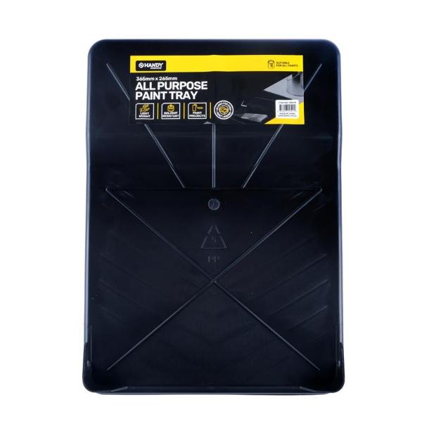 Black Plastic Paint Tray - 36.5cm x 26.5cm x 6cm