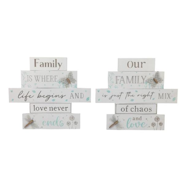 Hanging Family Wall Plaque - 28cm x 25cm