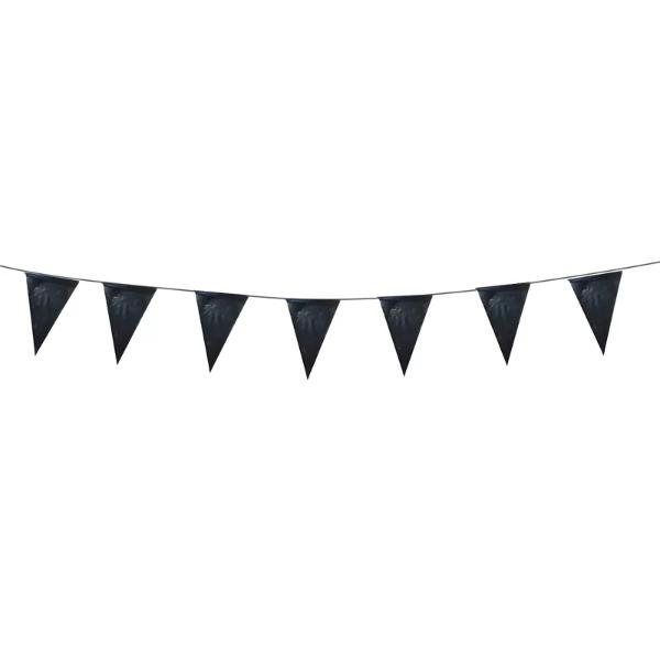Black Pennant Banner - 1000cm