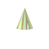 Load image into Gallery viewer, 6 Pack Green Gingham Paper Hat - 10cm x 16cm
